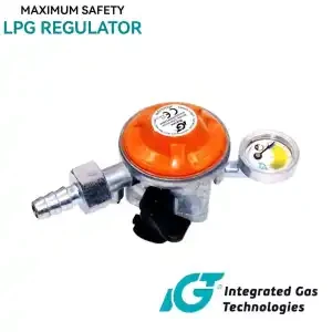 High quality LPG gas regulator of Denmark with meter and safety device(size 22m