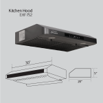 EH-F751G - Gazi Smiss Kitchen Hood