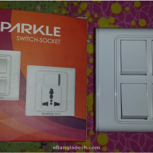 ACI Sparkle gold serise 3 gang 1 way