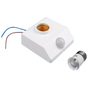 Motion Sensor Light Holder, Infrared Motion PIR Sensor Automatic LED Light Lamp Holder Switch