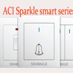 ACI Sparkle smart series 3 Gang 1 way switch
