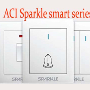 ACI Sparkle smart series 3 Gang 1 way switch