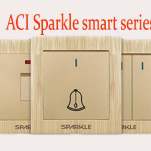 ACI Sparkle smart series 3 Gang 1 way switch - Errow